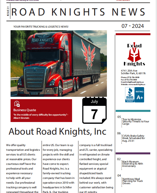 Road Knights Newsletters