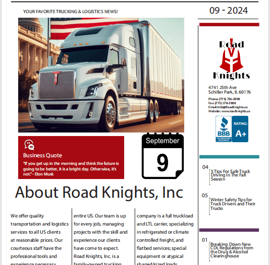 Road Knights Newsletters