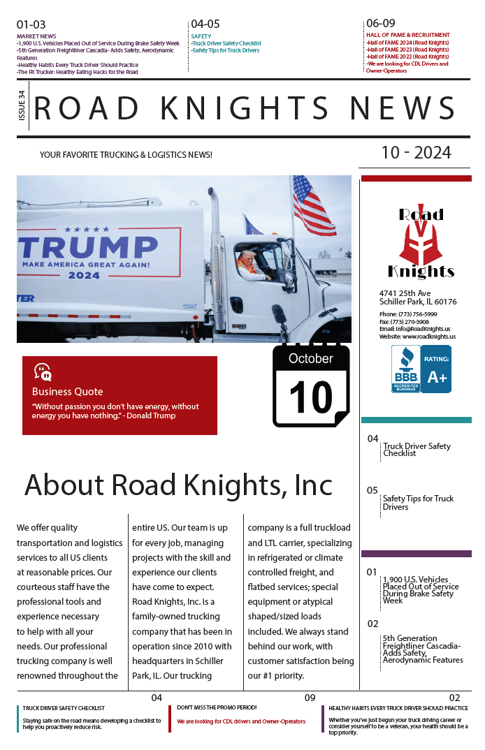 Road Knights Newsletters