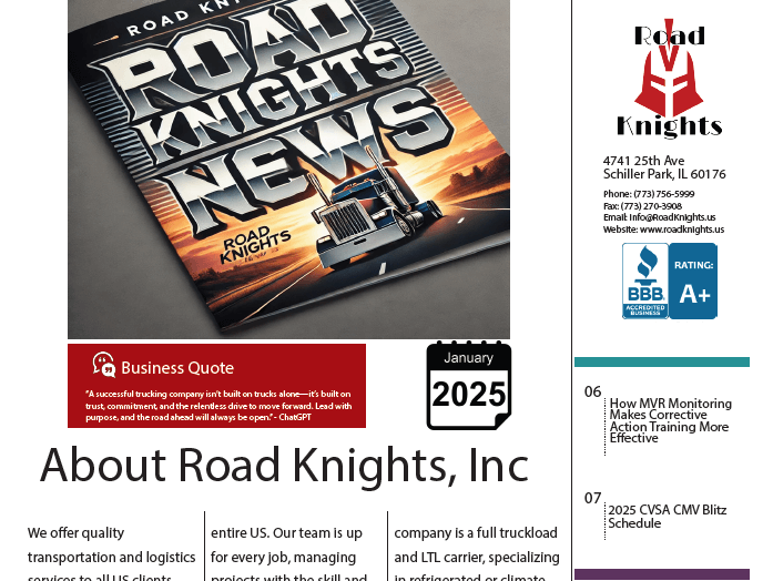 Road Knights Newsletters